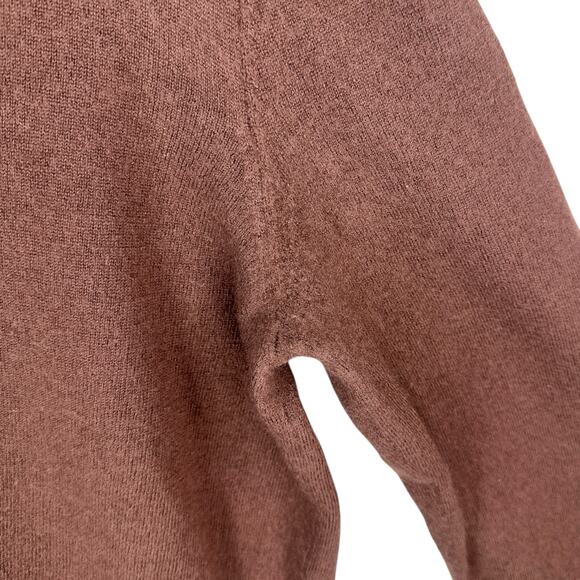 Christian Lacroix Sweater Womens Large Extra Fine Merino Wool Brown Crewneck - Picture 4 of 6